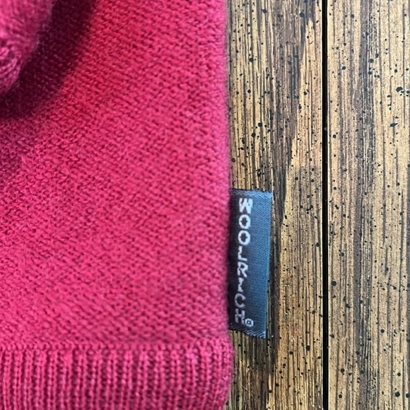 Vintage 100% Wool Christmas Woolwich Red Zipper Cardigan Embroidered Details XL - Picture 9 of 11